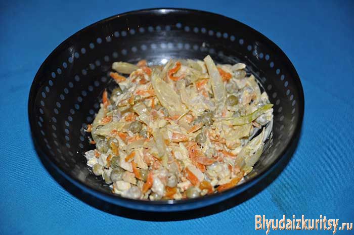 Салат «Купеческий» с курицей