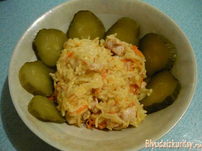 Вермишель для детей с куриной грудкой и морковкой