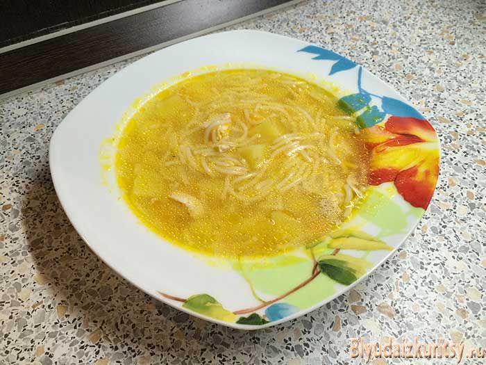 Куриный суп в мультиварке