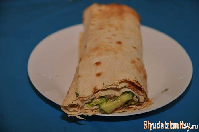 Шаурма из курицы и сыра