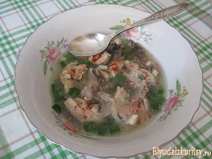 Суп по-корейски из грибов с курицей