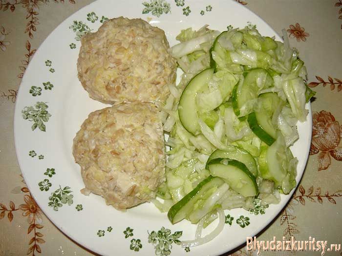 Кабачково-куриные котлеты