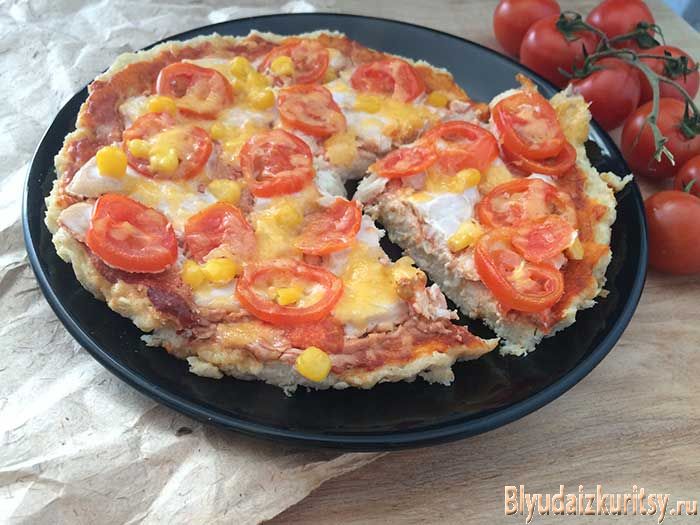Пицца с курицей