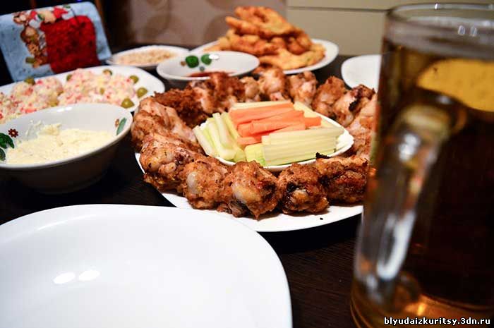 Куриные крылышки к пиву