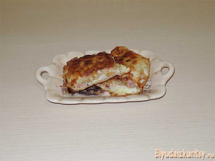 Гренки из лаваша с курицей